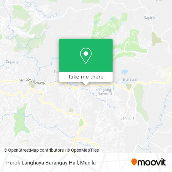Purok Langhaya Barangay Hall map