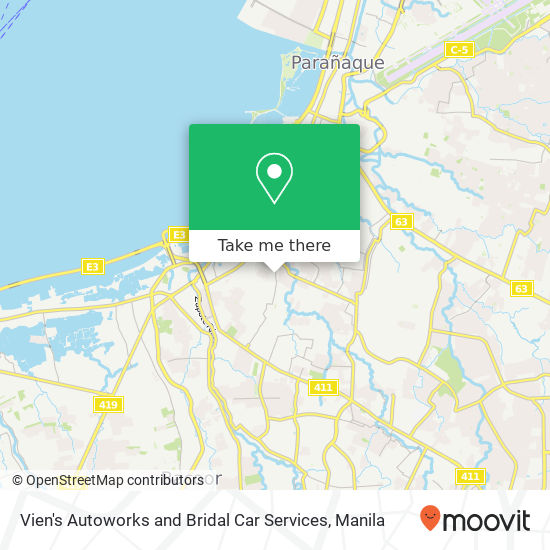 Vien's Autoworks and Bridal Car Services map