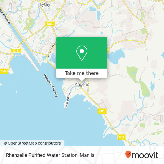 Rhenzelle Purified Water Station map