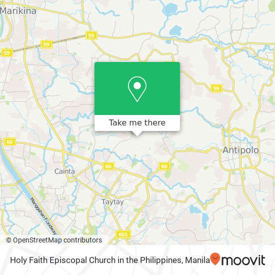 Holy Faith Episcopal Church in the Philippines map
