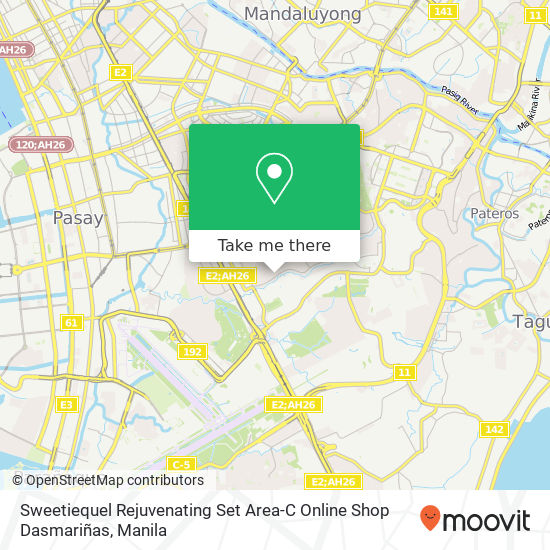 Sweetiequel Rejuvenating Set Area-C Online Shop Dasmariñas map