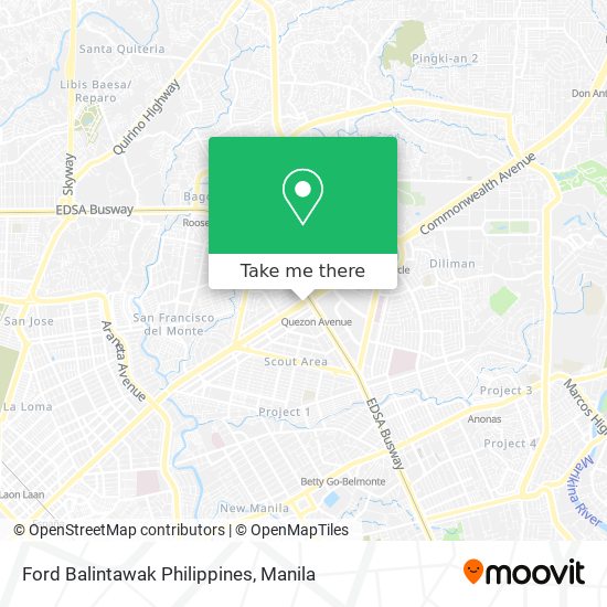 Ford Balintawak Philippines map