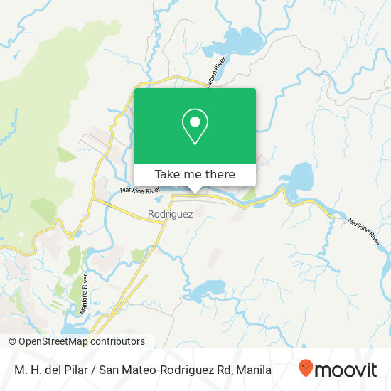 M. H. del Pilar / San Mateo-Rodriguez Rd map