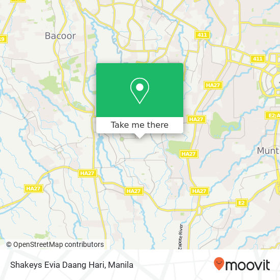Shakeys Evia Daang Hari map