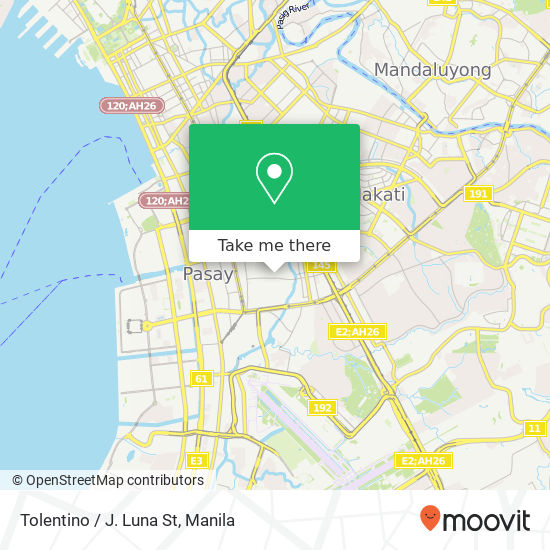 Tolentino / J. Luna St map