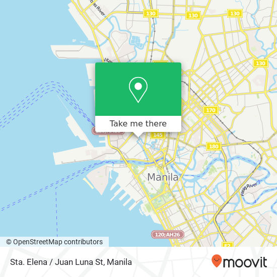 Sta. Elena / Juan Luna St map