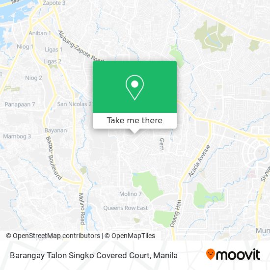 Barangay Talon Singko Covered Court map