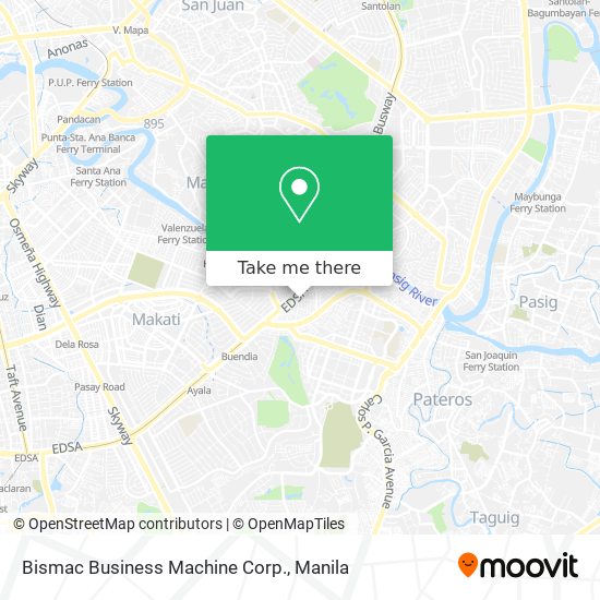 Bismac Business Machine Corp. map
