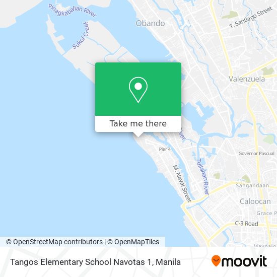 Tangos Elementary School Navotas 1 map