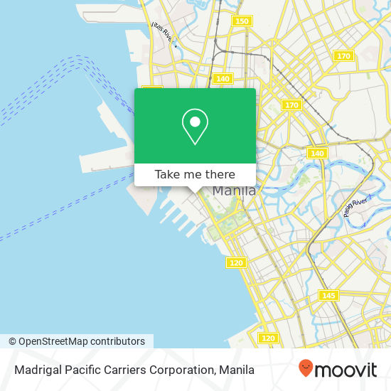 Madrigal Pacific Carriers Corporation map