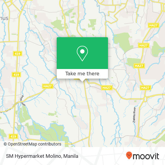 SM Hypermarket Molino map