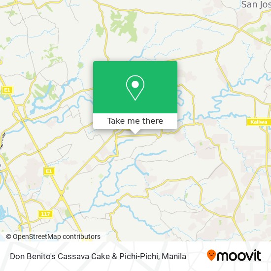 Don Benito's Cassava Cake & Pichi-Pichi map