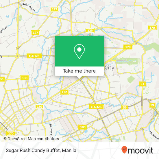 Sugar Rush Candy Buffet map