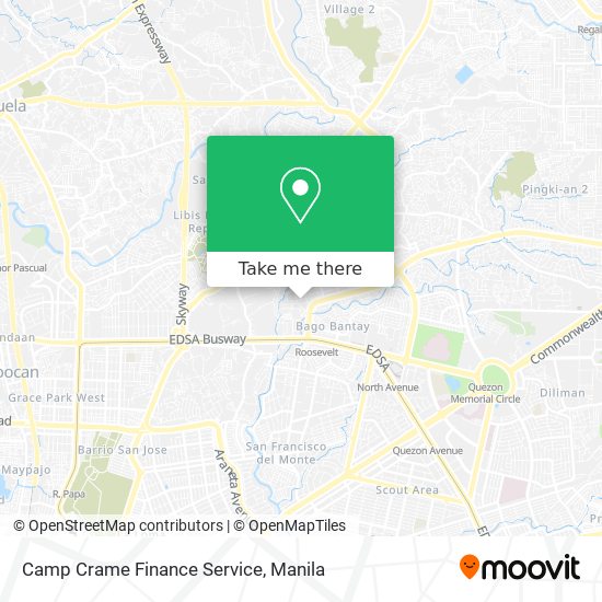 Camp Crame Finance Service map