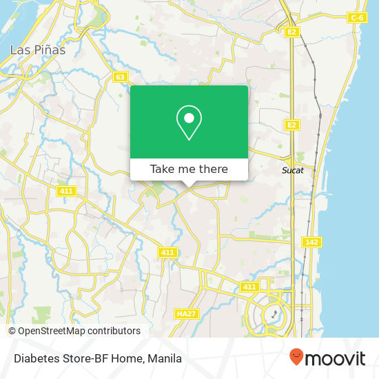 Diabetes Store-BF Home map