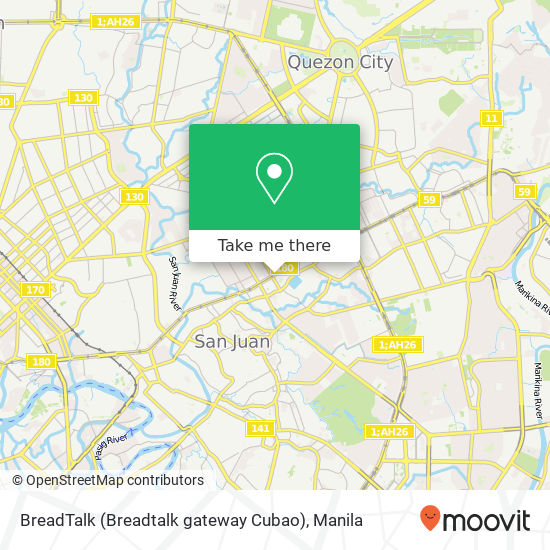 BreadTalk (Breadtalk gateway Cubao) map