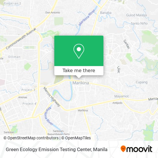 Green Ecology Emission Testing Center map