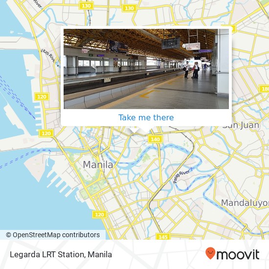 Legarda LRT Station map