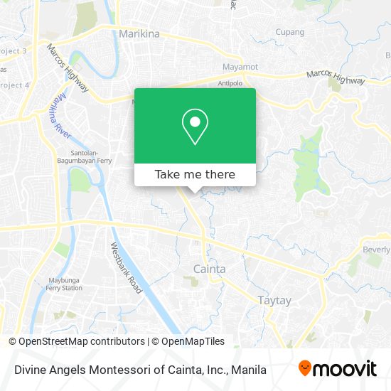 Divine Angels Montessori of Cainta, Inc. map