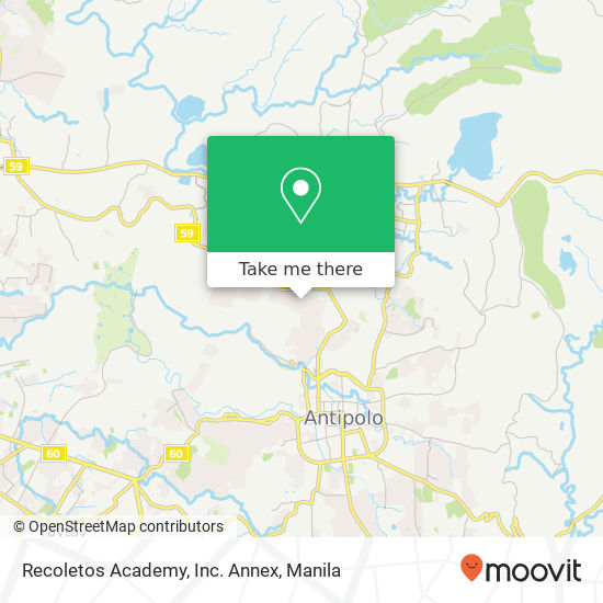 Recoletos Academy, Inc. Annex map