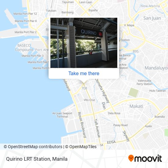 Quirino LRT Station map