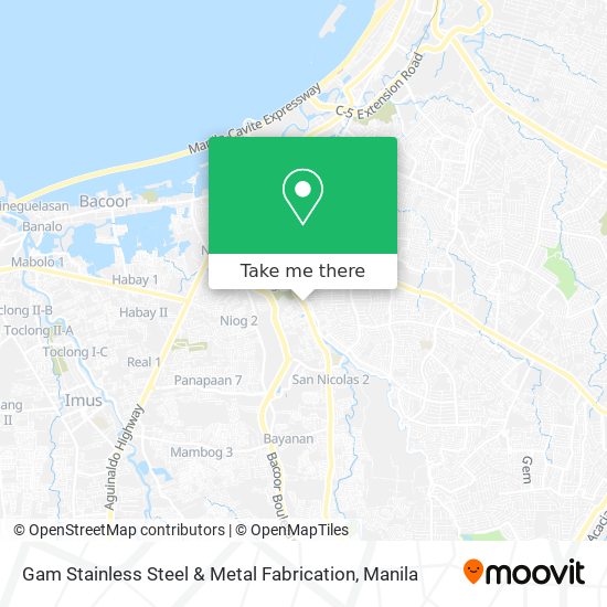 Gam Stainless Steel & Metal Fabrication map