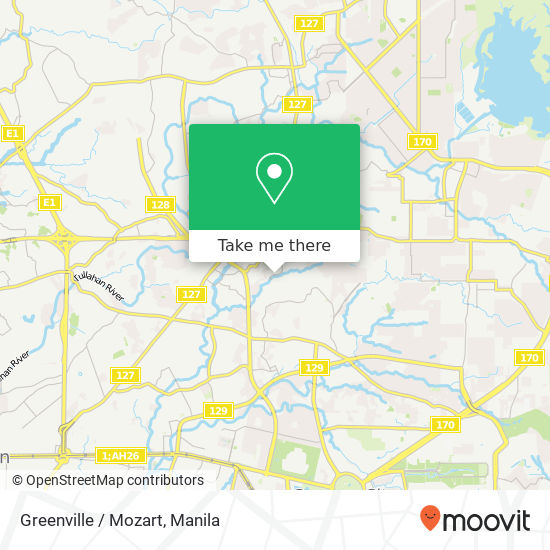 Greenville / Mozart map