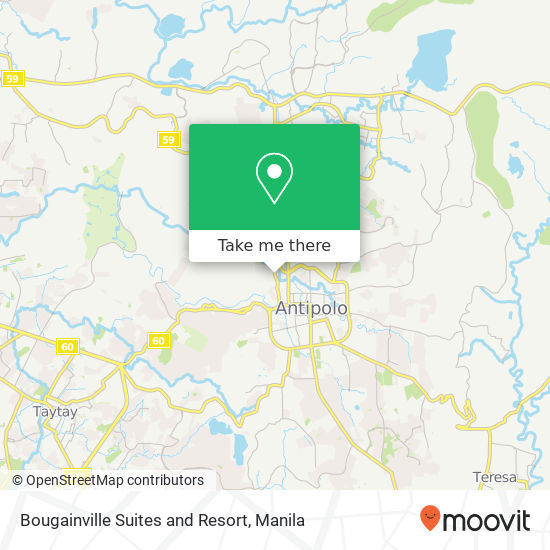 Bougainville Suites and Resort map