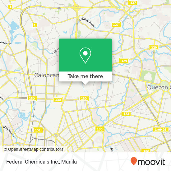 Federal Chemicals Inc. map