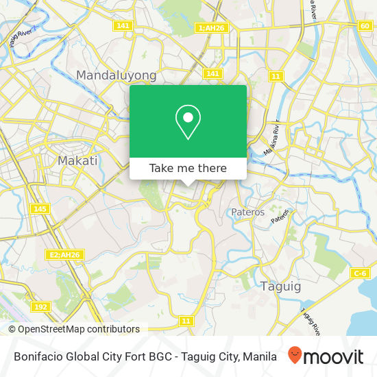 Bonifacio Global City Fort BGC - Taguig City map