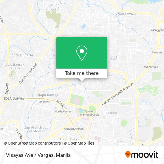 Visayas Ave / Vargas map