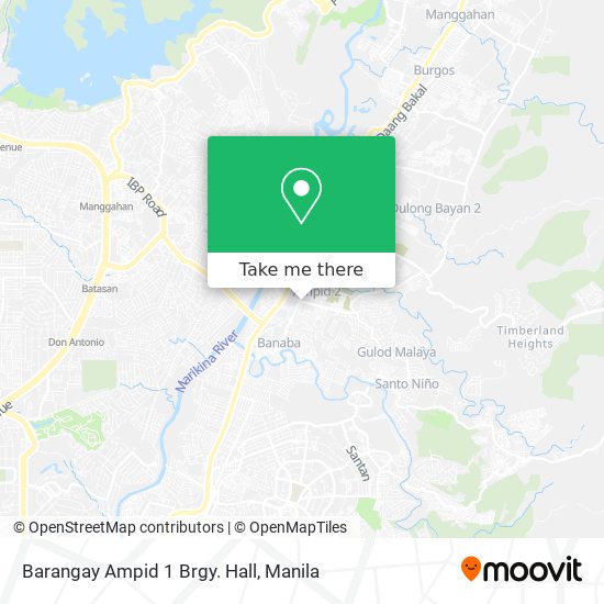Barangay Ampid 1 Brgy. Hall map