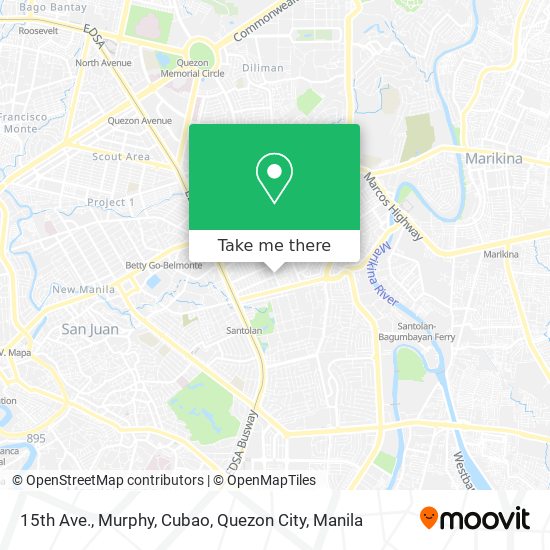 15th Ave., Murphy, Cubao, Quezon City map