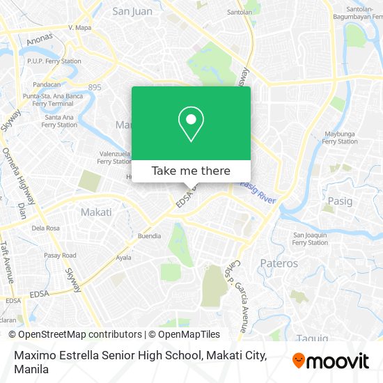 Maximo Estrella Senior High School, Makati City map