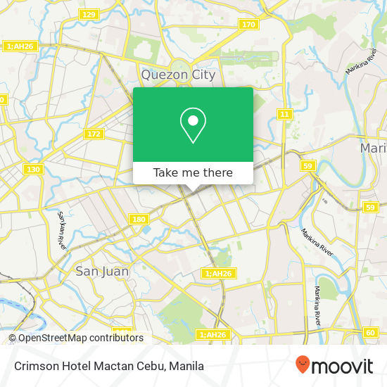 Crimson Hotel Mactan Cebu map