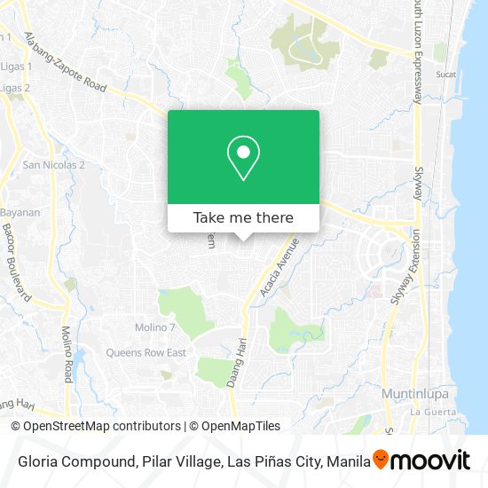 Gloria Compound, Pilar Village, Las Piñas City map