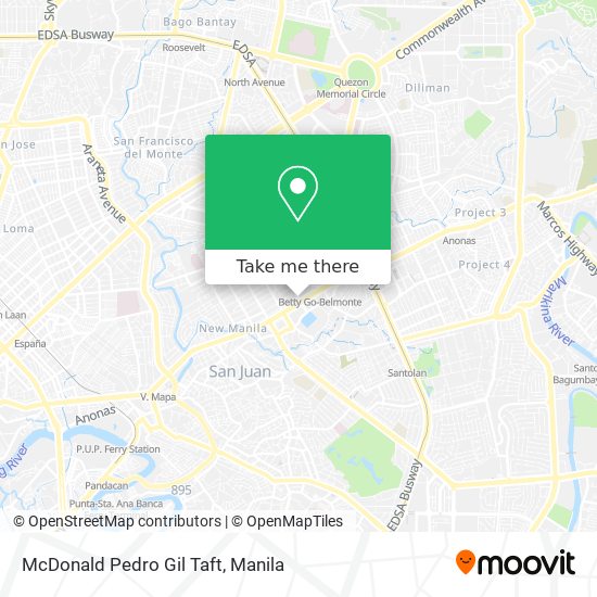 McDonald Pedro Gil Taft map