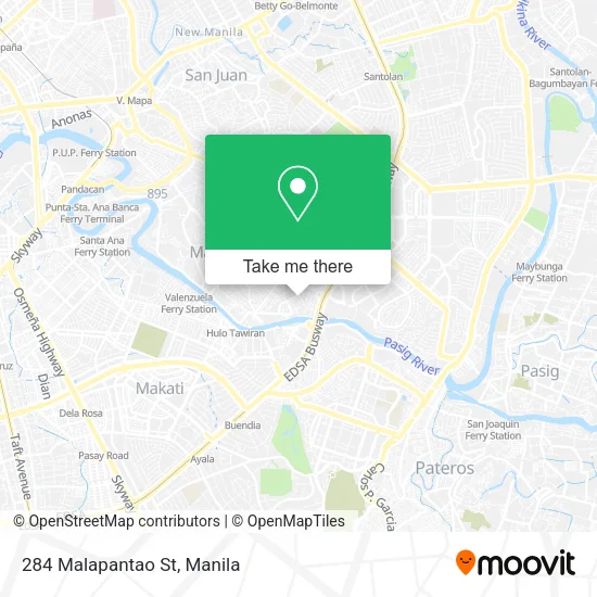 284 Malapantao St map