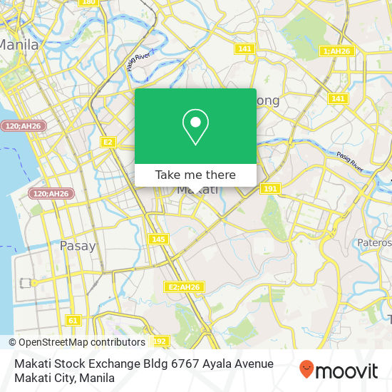 Makati Stock Exchange Bldg 6767 Ayala Avenue Makati City map