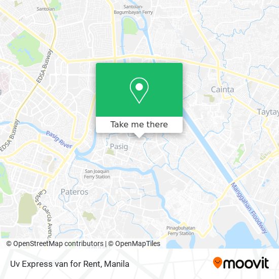 Uv Express van for Rent map