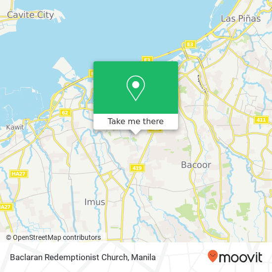 Baclaran Redemptionist Church map