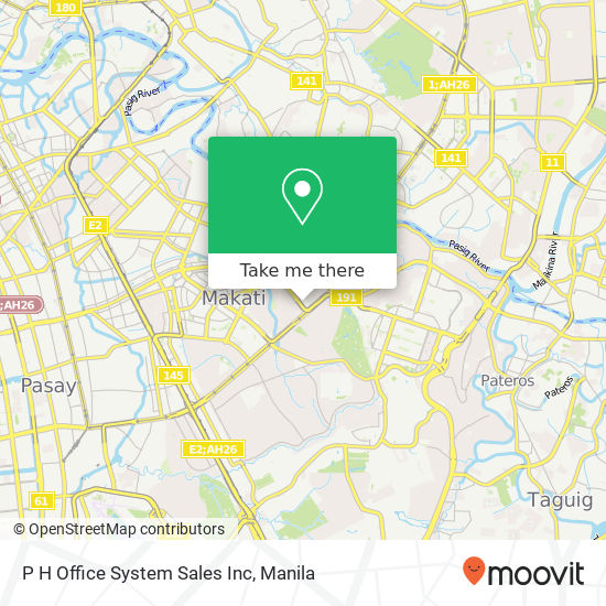 P H Office System Sales Inc map