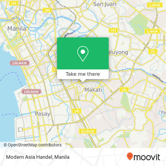 Modern Asia Handel map