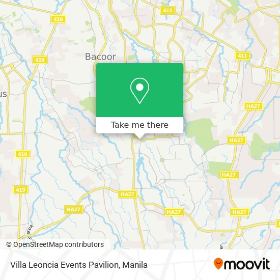 Villa Leoncia Events Pavilion map
