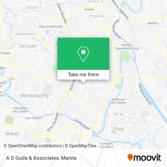 A D Guda & Associates map