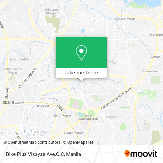 Bike Plus Visayas Ave.Q.C map