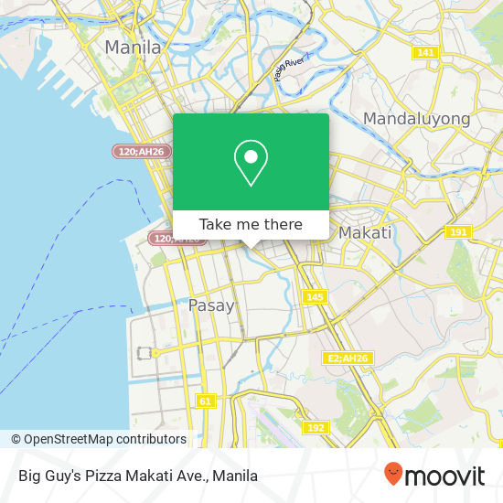 Big Guy's Pizza Makati Ave. map