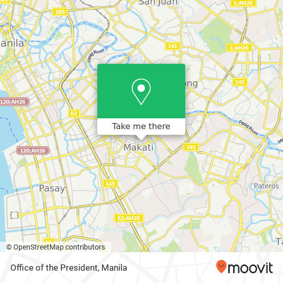 Office of the President map
