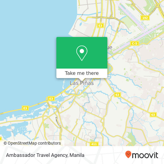Ambassador Travel Agency map