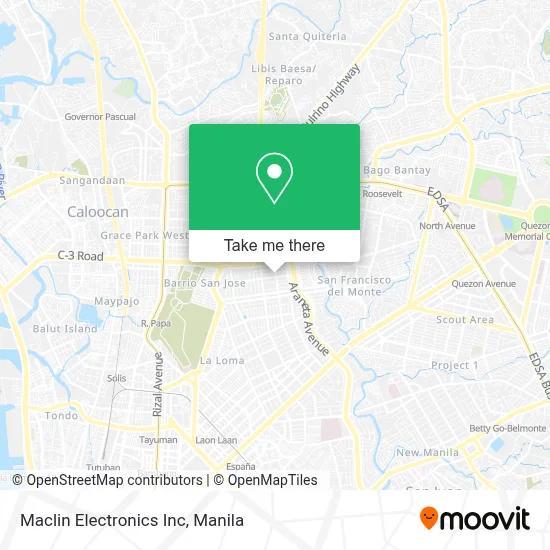 Maclin Electronics Inc map